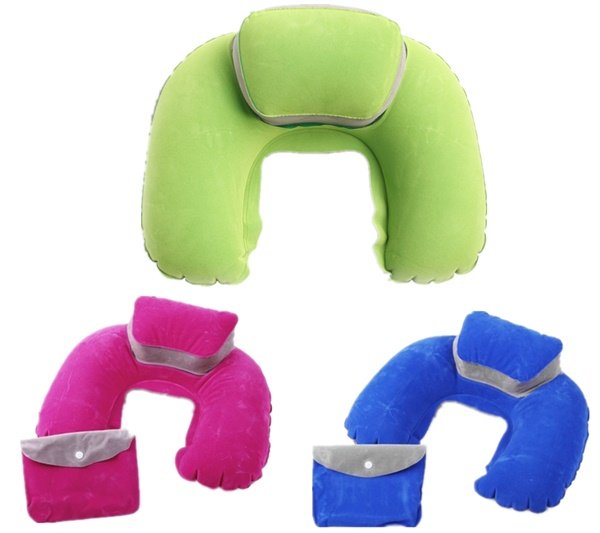 Camping Traveling Air Inflatable U Shape Neck Pillow